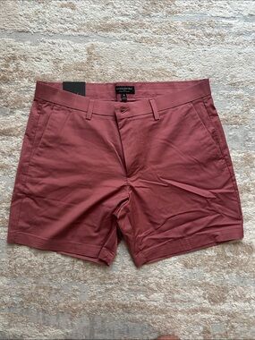 Banana Republic Men's Flat Front Chino Shorts - 36” waist, 7” inseam